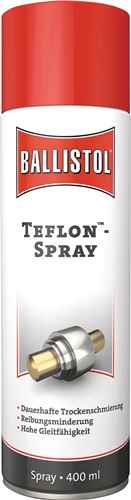 Teflon™-Spray farblos/weisslich n.dem Trocknen 400 ml Spraydose BALLISTOL Teflon™-Spray farblos/weisslich n.dem Trocknen 400 ml Spraydose BALLISTOL