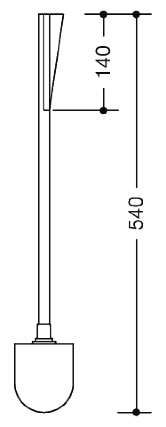HEWI WC-Bürste Ser 801 signalweiß