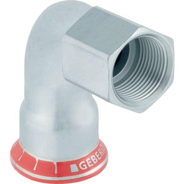 Geberit Mapress C-Stahl Übergangswinkel 90Gr mit IG d28-Rp1/2 verzinkt