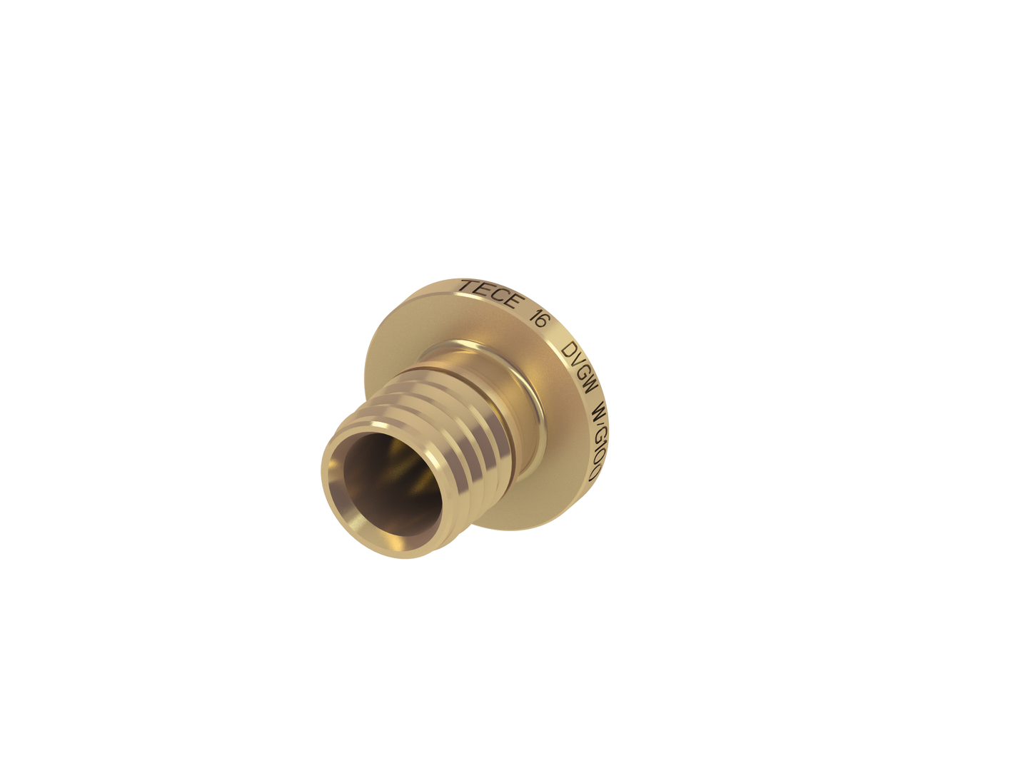 TECEflex Endstopfen Dim. 14, Standard Messing