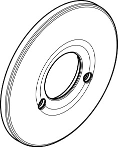 Hansgrohe Rosette Brausenmischer Unterputz Export chrom