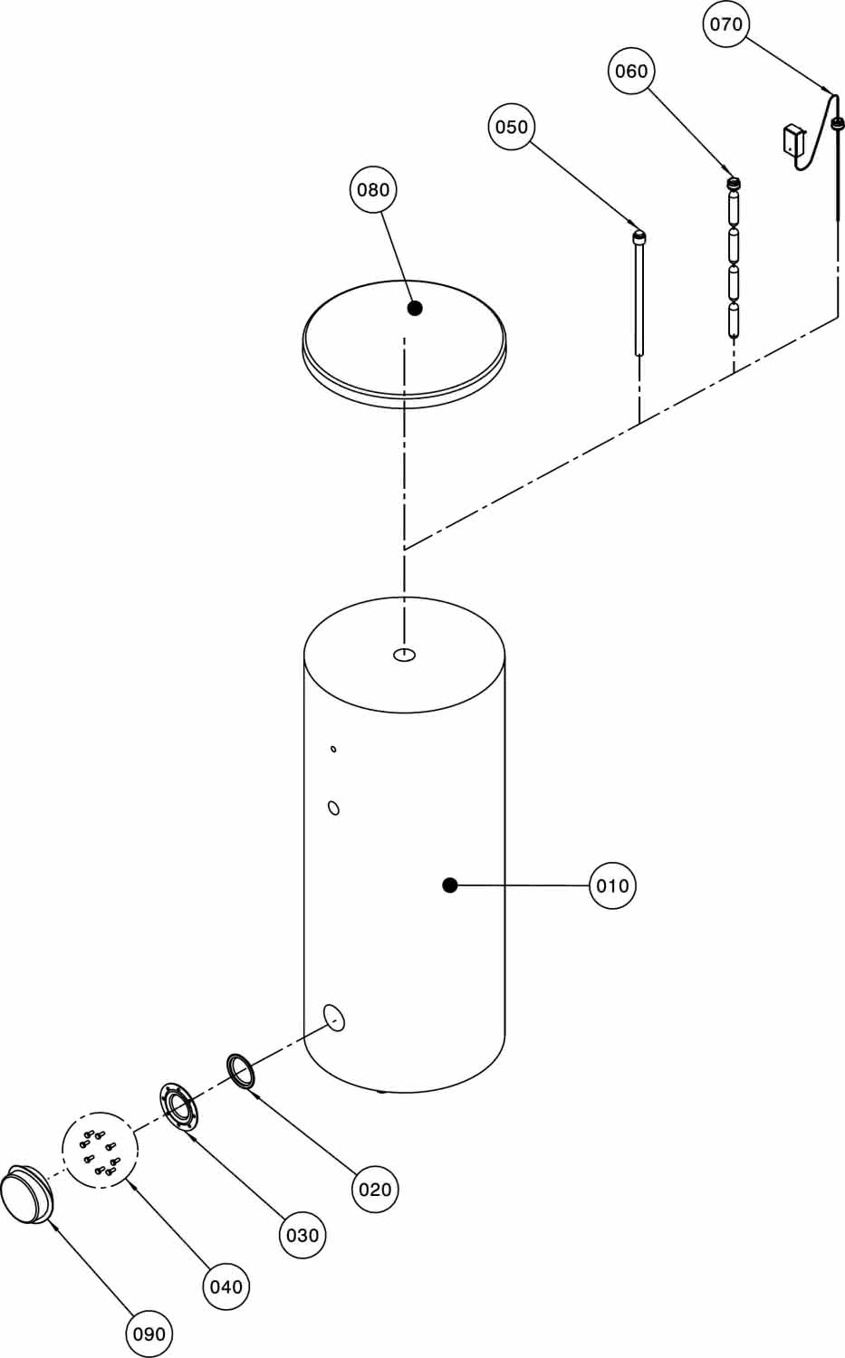 Wolf Warmwasserspeicher SEW-1-400 für Wärmepumpen bis ca. 20 kW Leistung