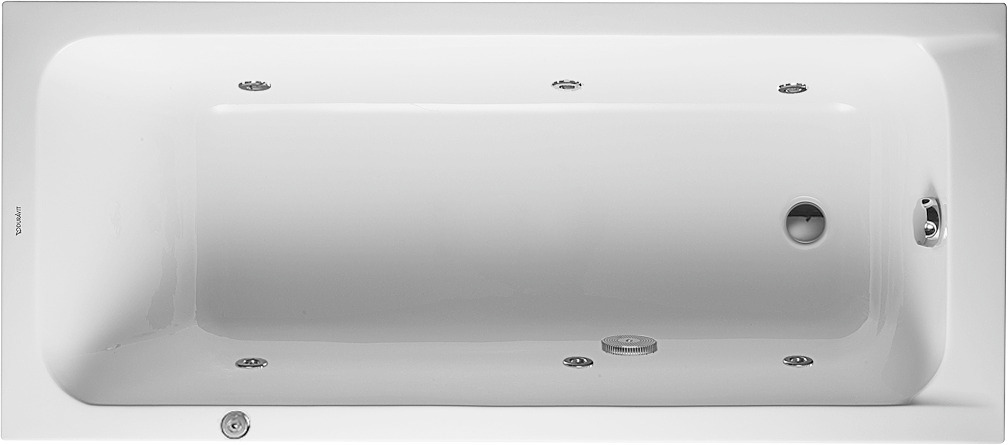 DU DCode Whirlwanne 1700x750mm Einbau Acryl, 1RS Variab.,Jet -Project, Weiß