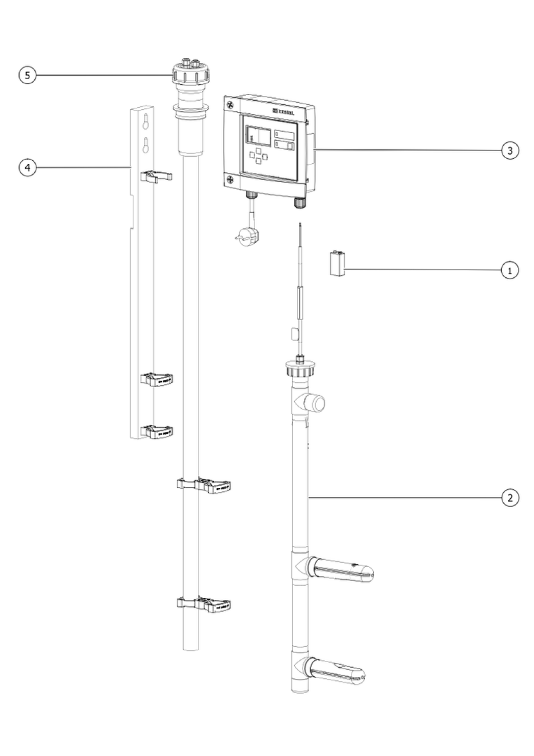 KESSEL-Schichtdicken-Messgerät SonicControl, für Fettabscheider