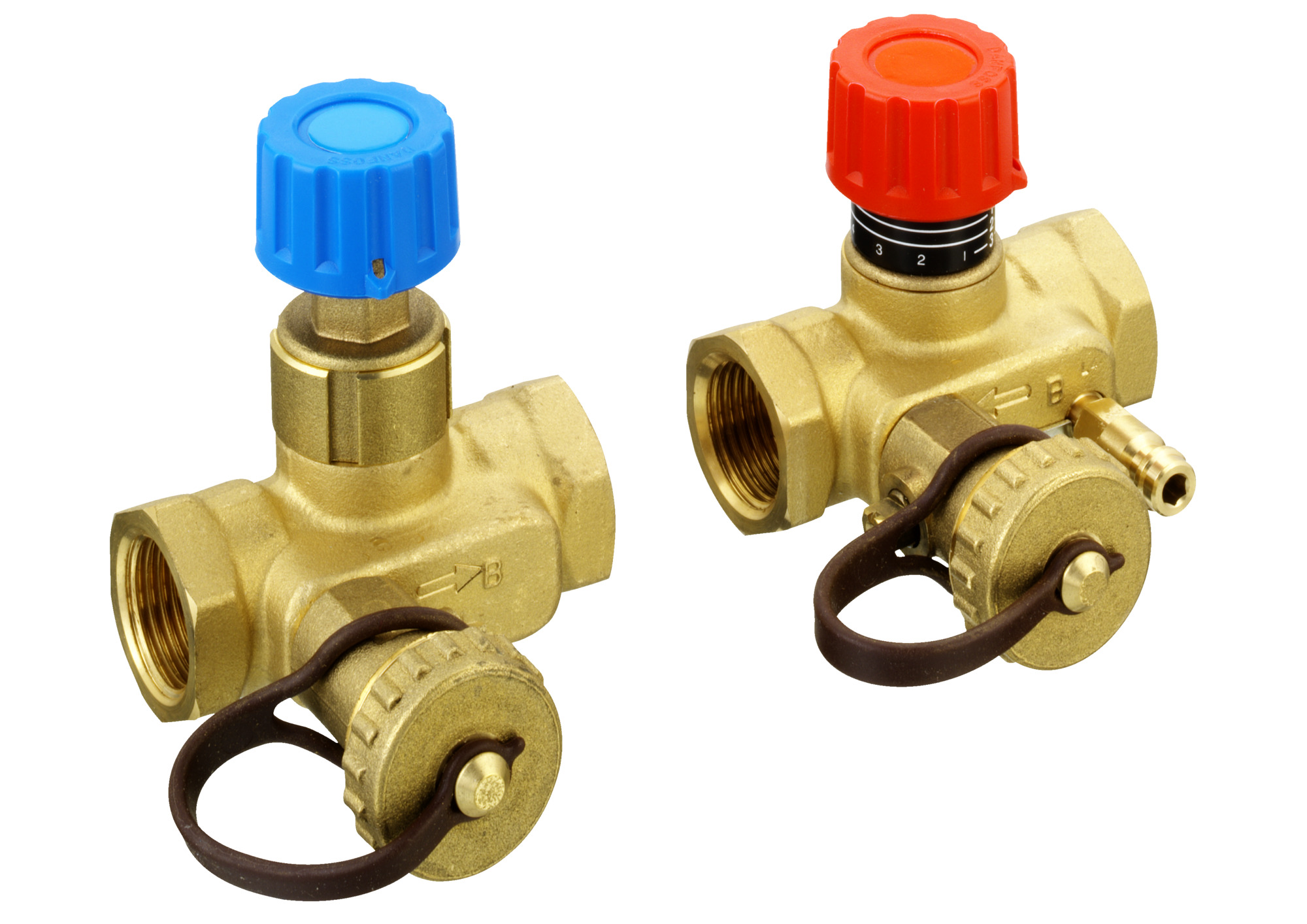 Danfoss Absperr-/Regulierventil USV-Set USV-Set 32 (1 USV-I, 1 USV-M), Rp 1 1/4