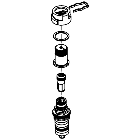 GROHE Thermoelement 47657 1/2" warm rechts