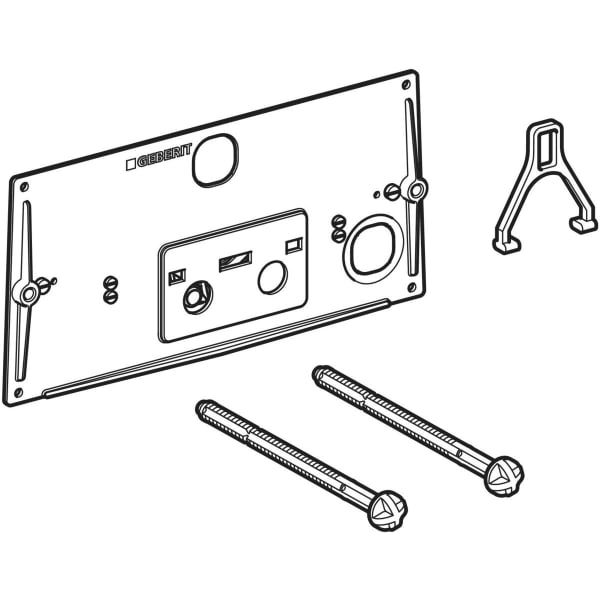 Geberit Schutzplatte versetzt, zu Twinline UP-SPK 12 cm