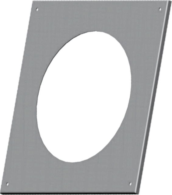 Wolf Rosette DN160, eckig weiß, aus PP Wolf Rosette DN160, eckig weiß, aus PP