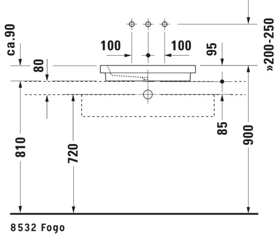 DU ASB Design Classics 2nd floor 580 mm ohne ÜL, o. HLB, geschl., weiß WG