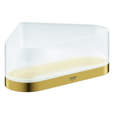 GROHE Eck-Duschablage Selection 41038 mit Halterung cool sunrise geb. GROHE Eck-Duschablage Selection 41038 mit Halterung cool sunrise geb.