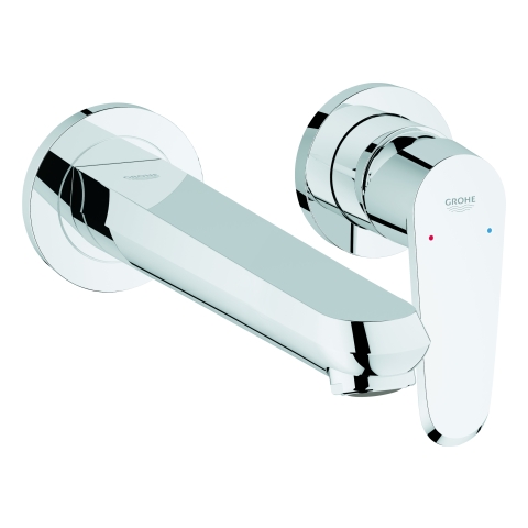 GROHE 2-Loch-WT-Wandbatterie Eurodisc C 19974_2 FMS Ausladung 225mm chrom