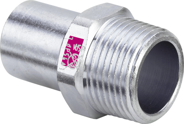 Viega Einsteckstück Prestabo 1111.1 in 22mm x R3/4 Stahl verzinkt
