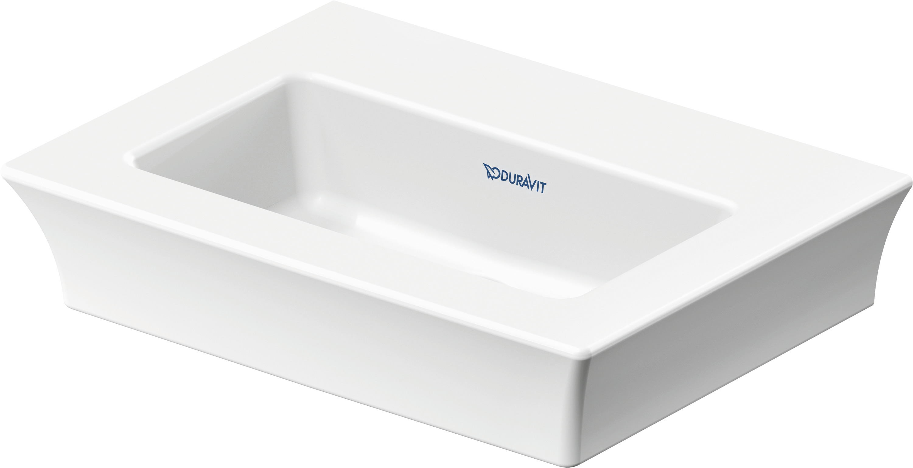 Duravit HWB/MHWB White Tuplip, weiß o.ÜL,o.HL,Rückw.geschl.,u.glasiert