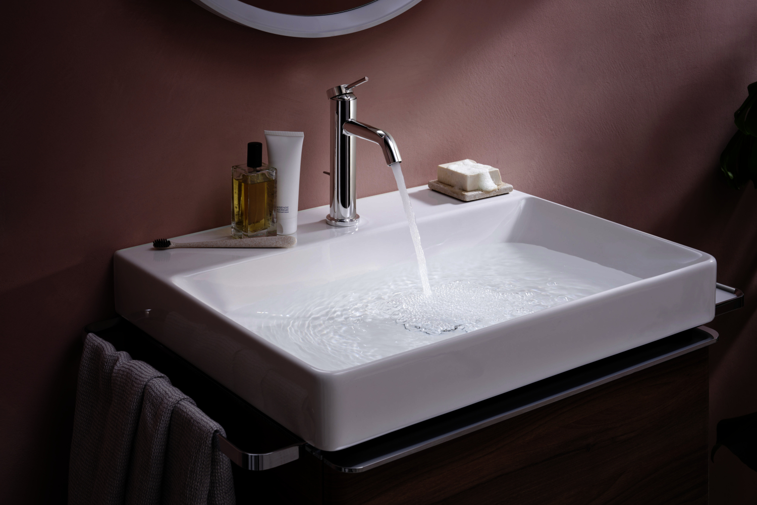 Hansgrohe WTM 110 Tecturis S CoolStart  EcoSmartu.  m. Zugstangen-Ablaufg. chrom