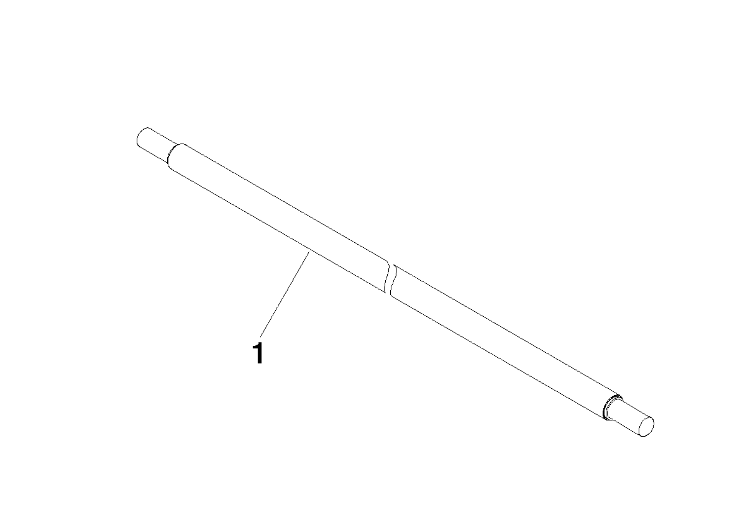 DO Halter ERSATZTEILE 90282265200 D 20 x 613 mm Platin gebürstet