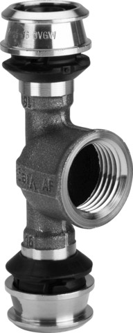 Viega T-Stück mit SC Raxofix 5317 in 20mmxRp1/2x20mm Siliziumbronze