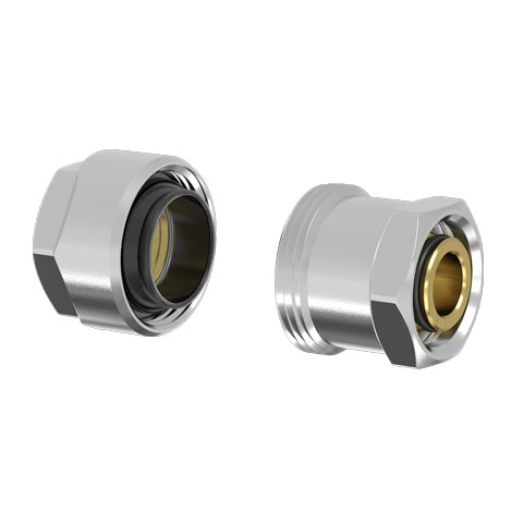 Flamco Schwarzrohradapter Plus DVGW f. Rohr 3/8" x G3/4i für Eurokonus Flamco Schwarzrohradapter Plus DVGW f. Rohr 3/8" x G3/4i für Eurokonus