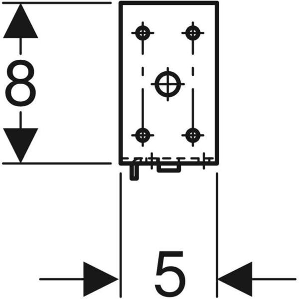 Geberit Duofix Bef.-Set für Ständerabstand 50-57,5 cm