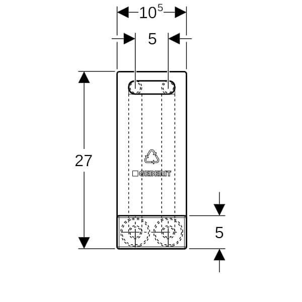 Geberit Anschlussbox Typ C d16