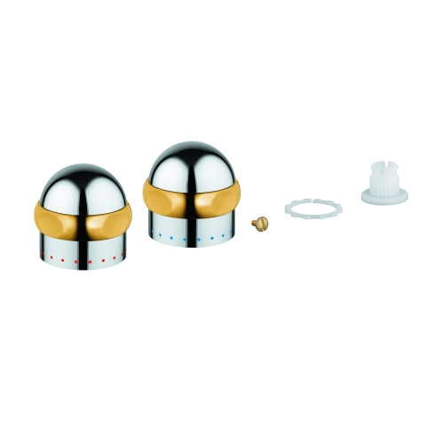 GROHE Griff 45538 1/2" für Sentosa Markierung blau chrom/gold GROHE Griff 45538 1/2" für Sentosa Markierung blau chrom/gold