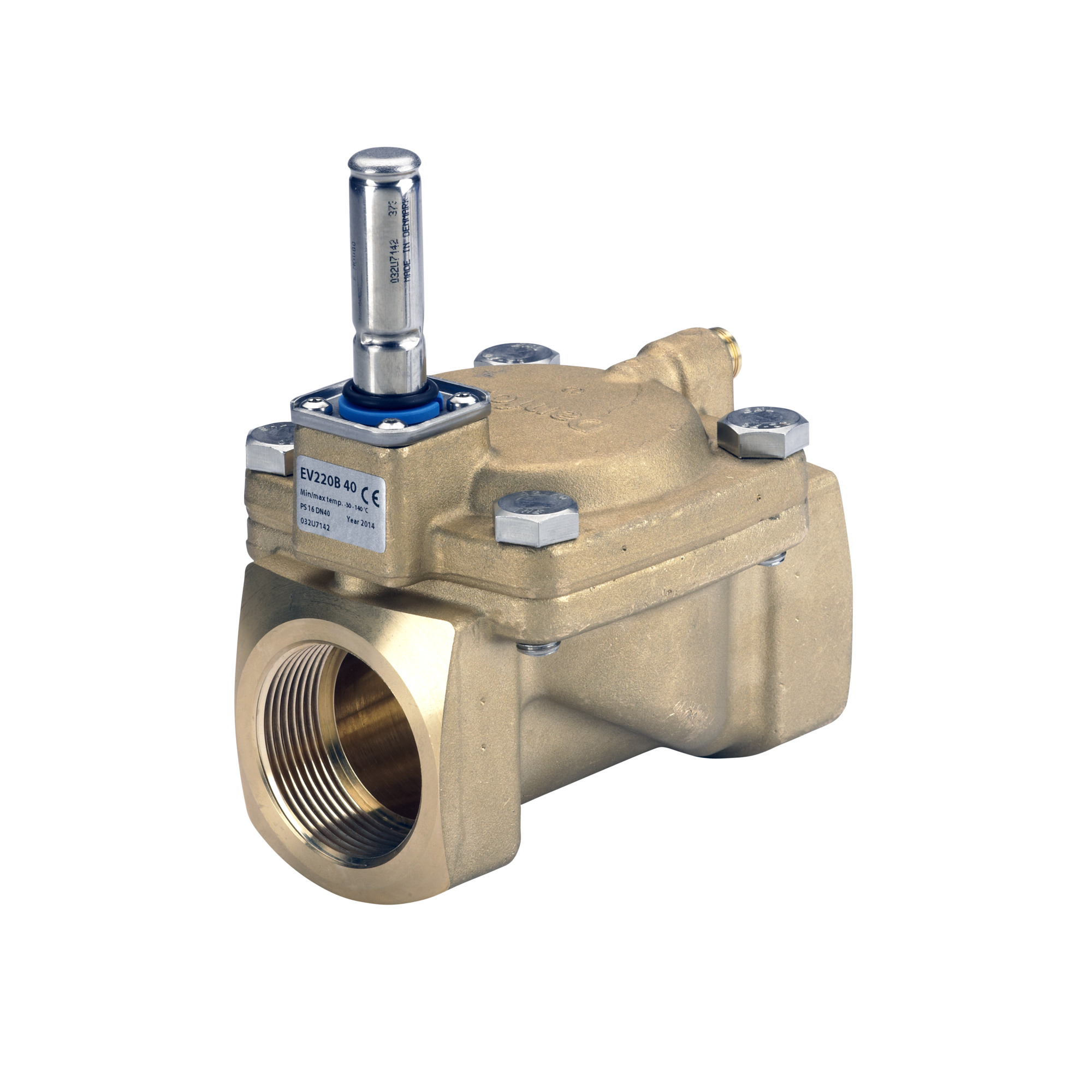 Danfoss Magnetventil EV 220B 40B G 1 1/2, kvs 24,0, servogesteuert, NO