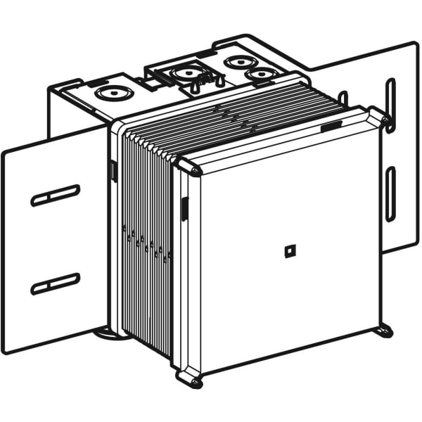 Geberit Rohbauset, zu Geberit WT-Armaturen Standmontage, mit UP-Funktionsbox