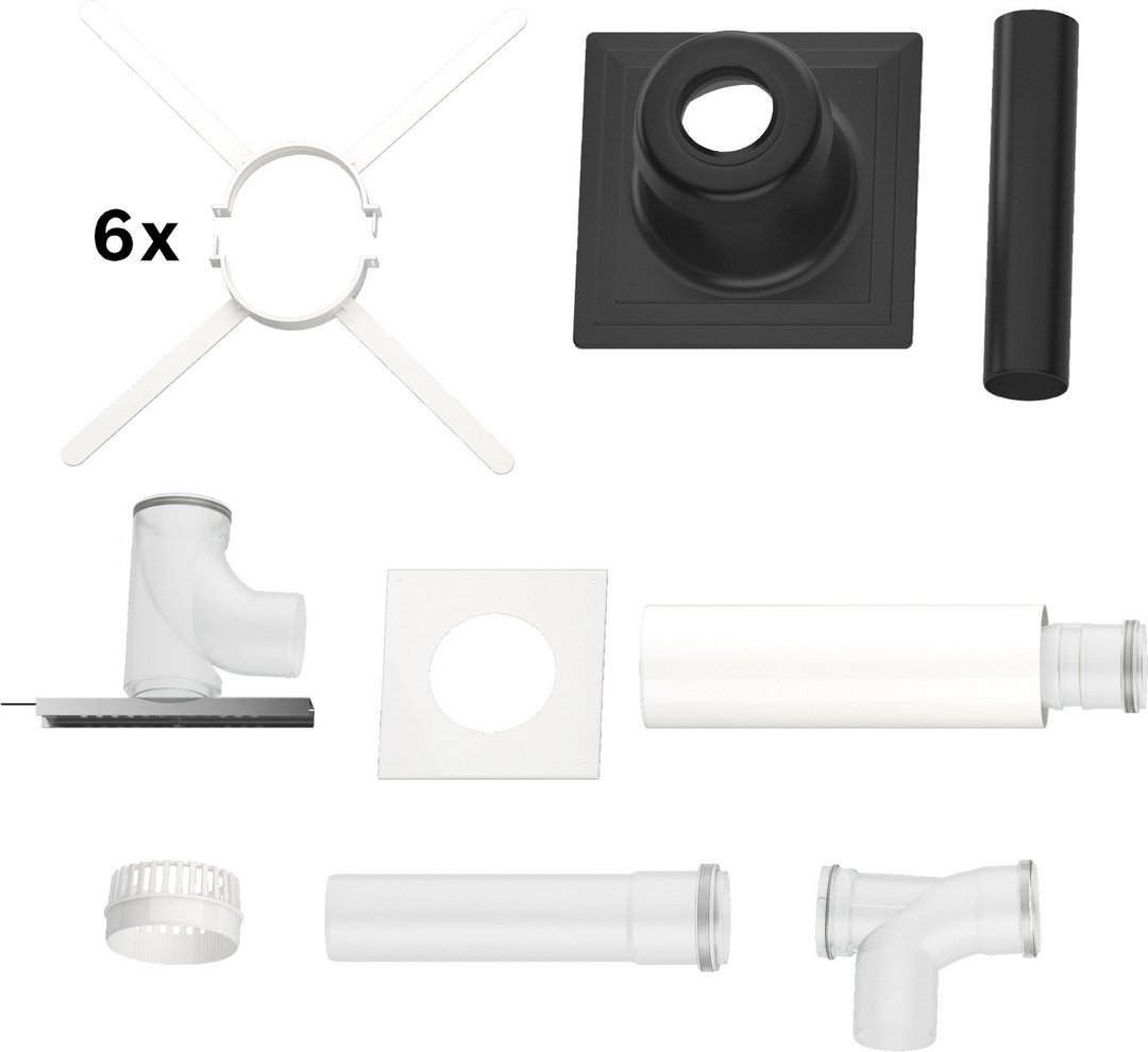 BOSCH Abgaszubehör FC-Set110-B53 Grundbausatz B53 Kunststoff d:110mm oben