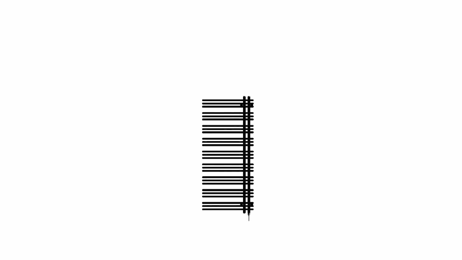 ZE Design-Heizkörper Yucca elektr. IHE YAZSL130060EAZD 1354x47x578 RAL 9016