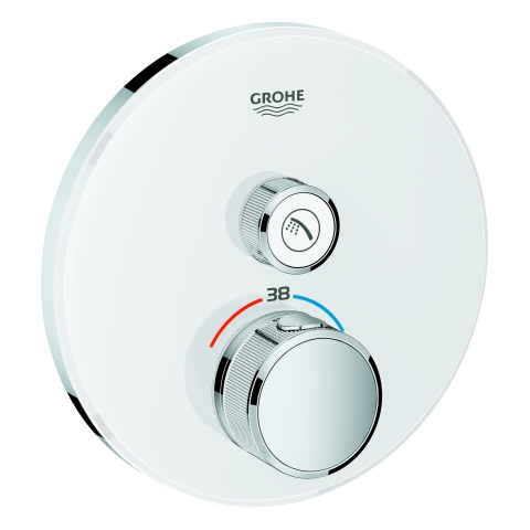 GROHE THM Grohtherm SmartControl 29150 rund FMS 1 Absperrventil moon white