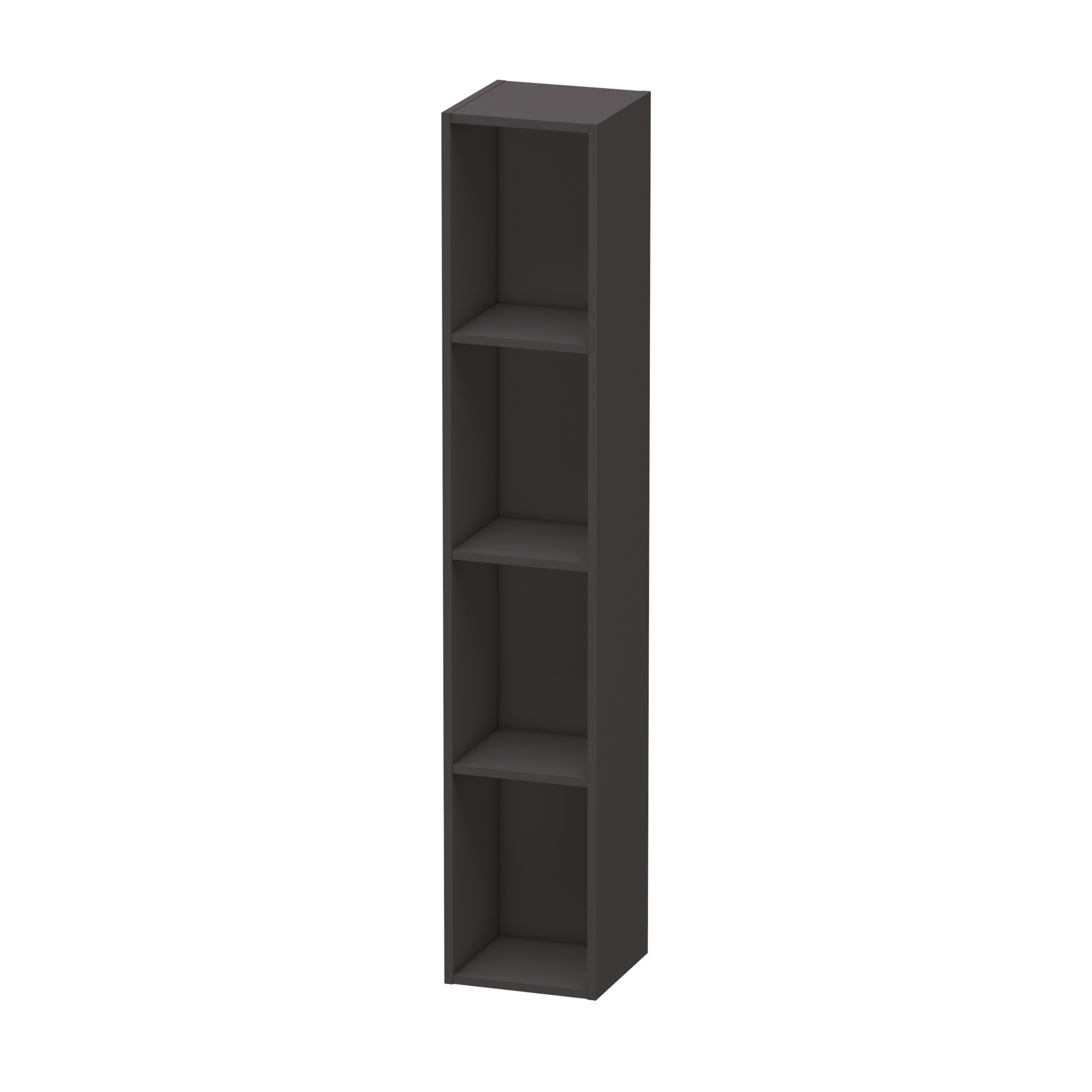 Duravit Regalelement L-Cube 180x180x1000mm vert., 4 Fächer, graphit supermatt