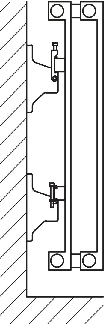 Kermi Heizwand HVN Typ20 BH1800x104x1050 QN2870, RAL9016, 6 bar, ANB12