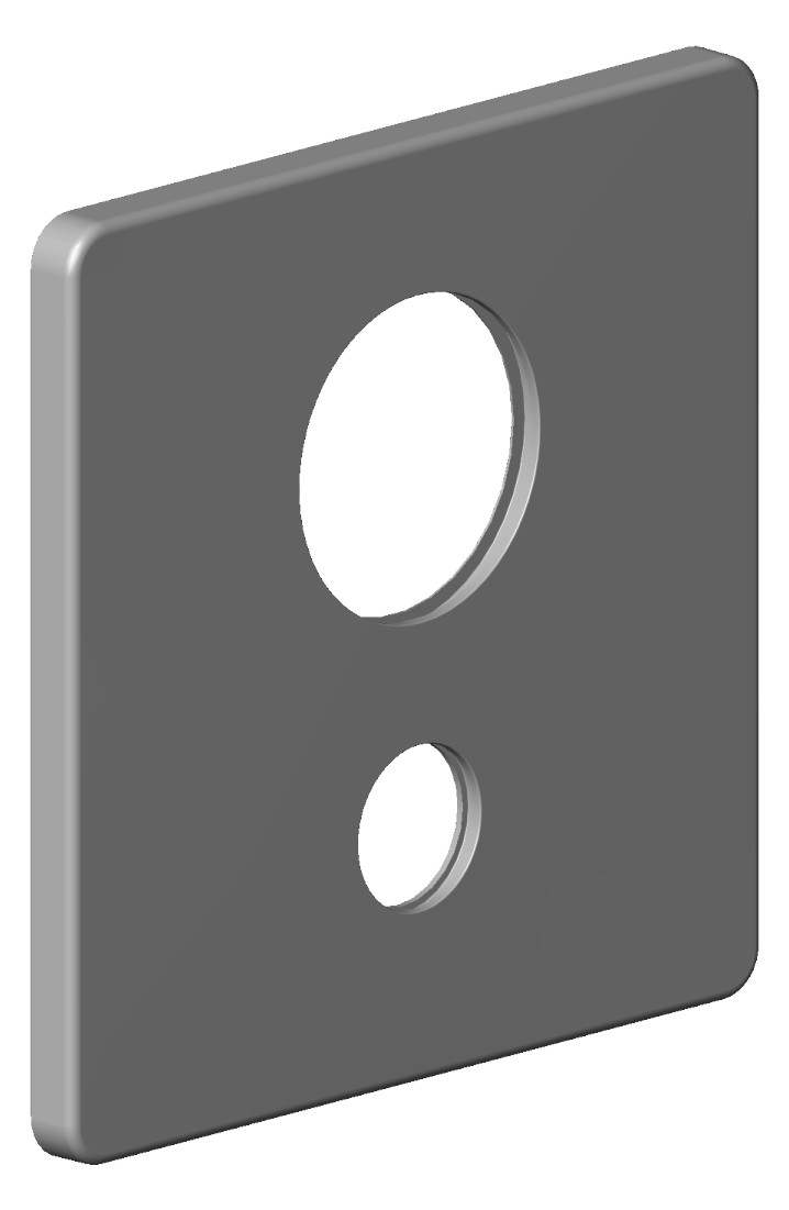 Dornbracht xSTREAM Rosette für Wanne ERSATZTEILE  091102504 153,5 x 153,5 x 9,8 mm Chrom