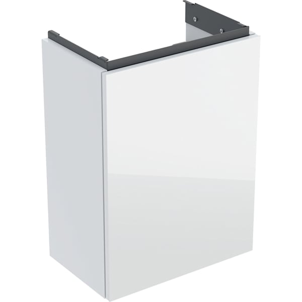 Geberit Acanto US für HWB B:40cm, m. 1 Tür weiß hgl./Glas weiß