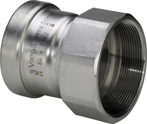 Viega Sanpress Inox XL Übergangsstück 2312XL d 76,1 mm x IG 2 1/2" Edelstahl