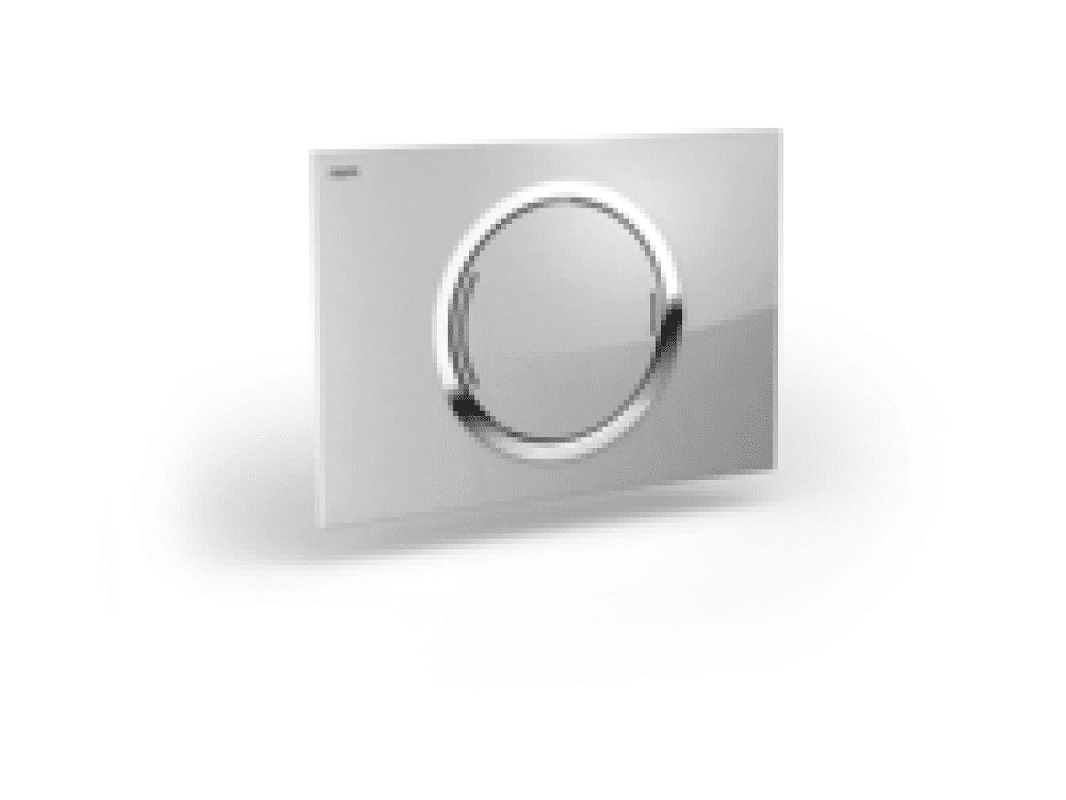 WC-Betätigungsplatte MEPA Zero 2-M Glas Weiß Teileingelassen