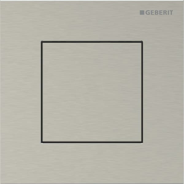 Geberit Typ 40 BetPl., eckig, f. UR-Strg. pneum. Sp., nickel gebürstet /Etc