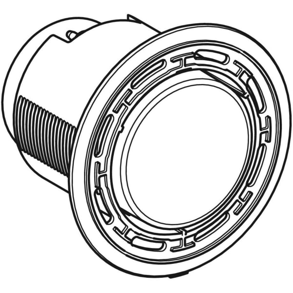 Geberit Typ 01 Drücker für Fernbet. pneum. 1-Mengen-Sp., chrom matt lackiert, Etc