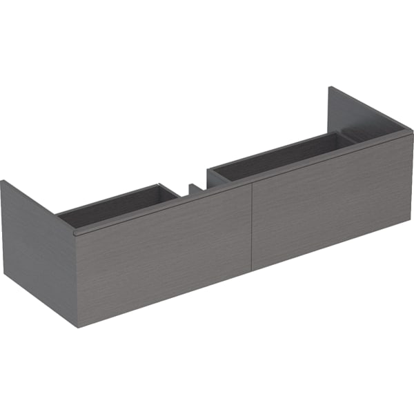 Geberit Xeno2 Unterschrank f. WT aus VARICOR m. 2 Hl., 139,5x35x47,3cm, sculturagrau