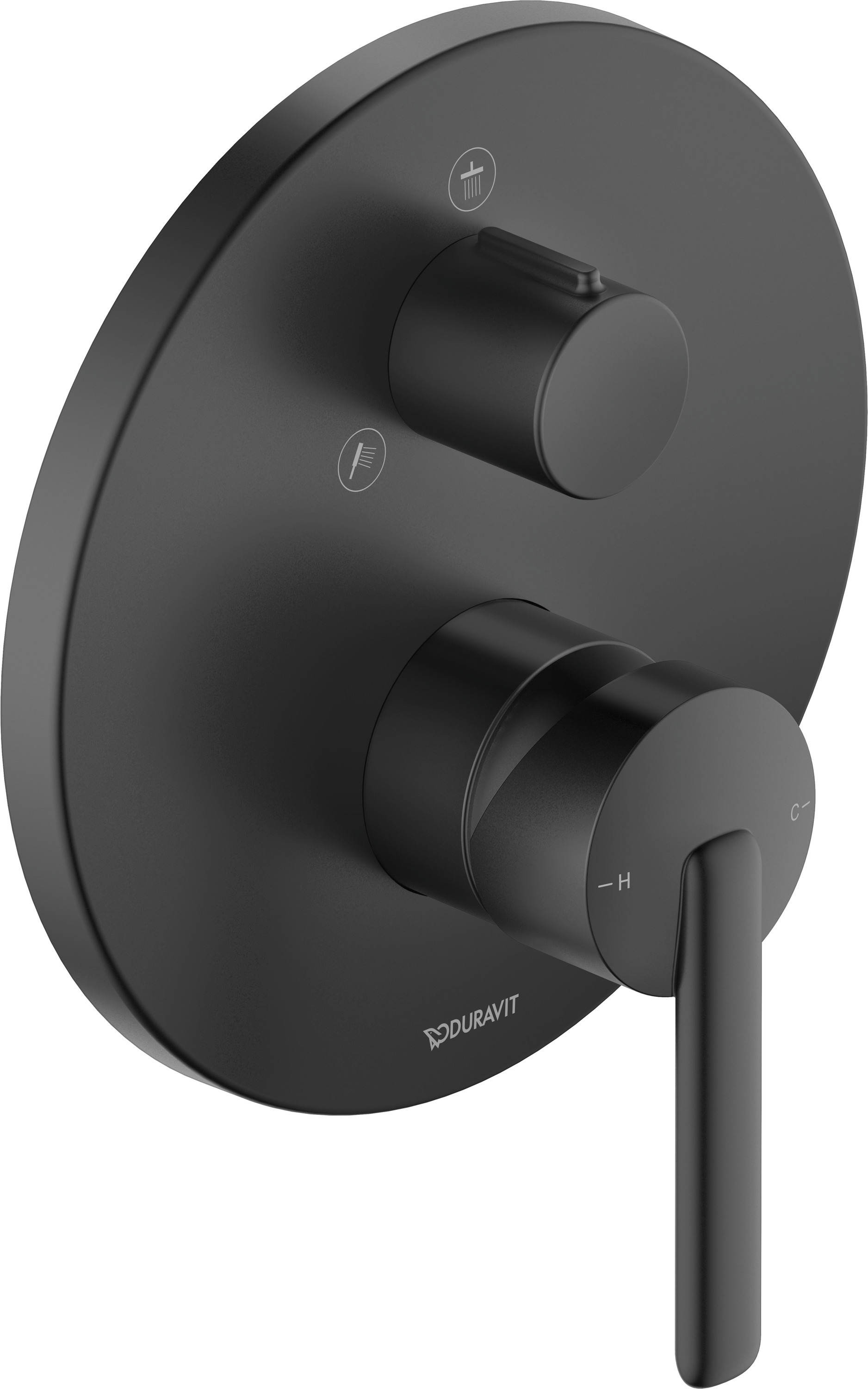 Duravit Balcoon, Einhebel-Brausemischer,UP Verbraucher 2, Schwarz Matt
