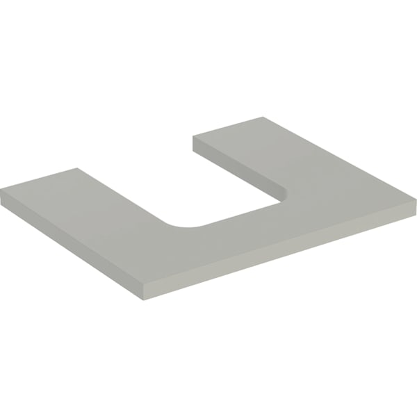 Geberit ONE WT-Pl. Aus mi. f. AWT Schalenform 60x3x47cm, greige matt