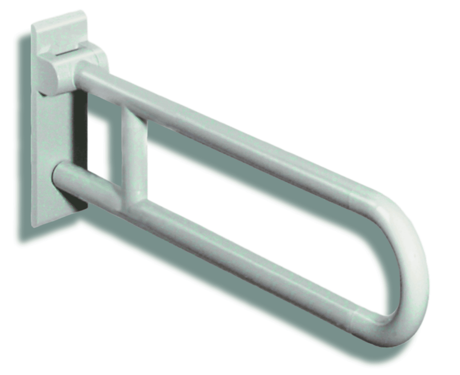 HEWI Stützklappgriff Ser 801, L:750mm, antimikrobiell signalweiß