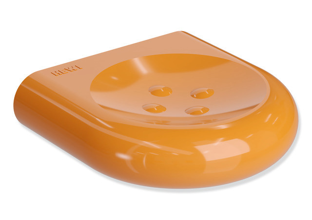 HEWI Seifenablage Ser 477, klein, mit Noppen orange