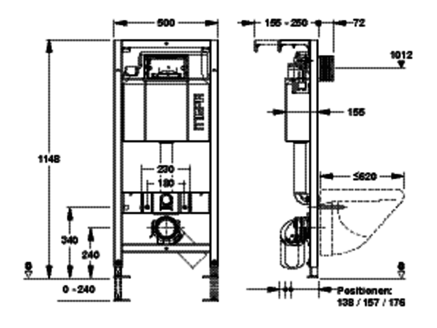 nextVIT WC-Element Typ A31 SBH 120