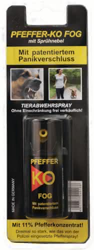 Tierabwehrspray PFEFFER-KO FOG 40 ml m.Gürtelclip Spraydose BALLISTOL Tierabwehrspray PFEFFER-KO FOG 40 ml m.Gürtelclip Spraydose BALLISTOL