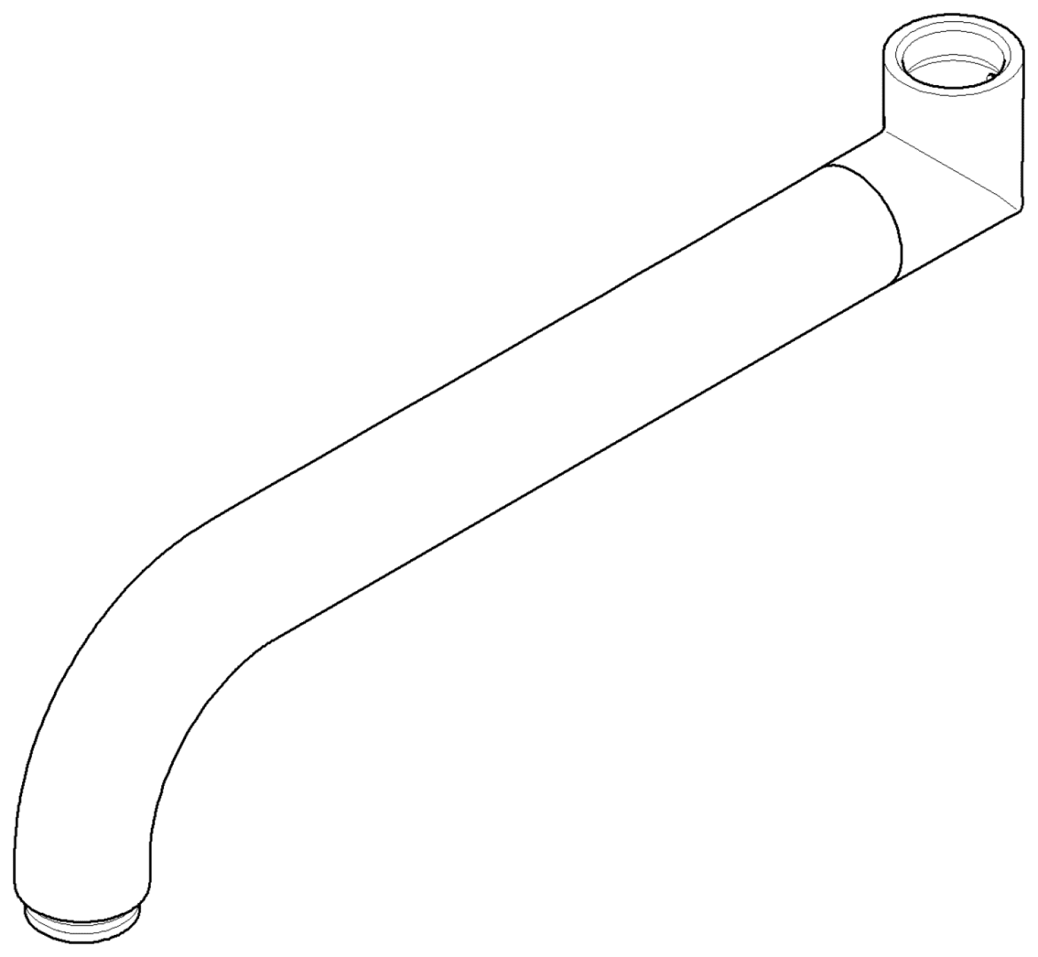 DO Auslauf ERSATZTEILE 04282507810 223,5 x 34 x 24,5 mm Platin gebürstet