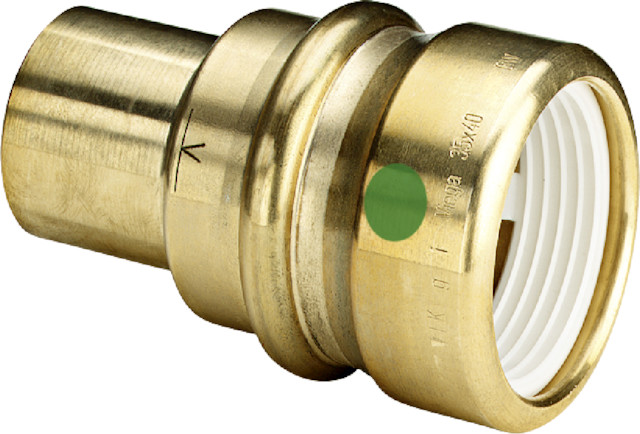 Viega Einsteckstück mit SC Geopress 9615.1TW in 32x22mm Rotguss