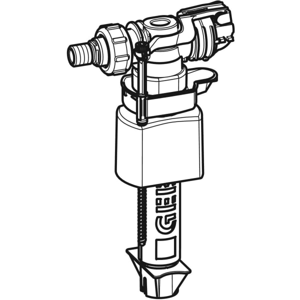 Geberit Typ 380 Füllventil, WA seitlich 3/8", Nippel aus Messing