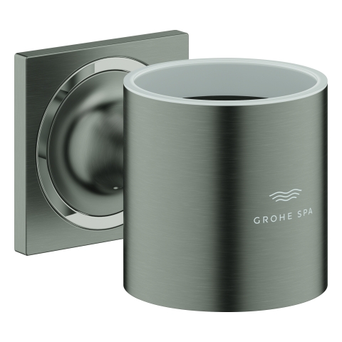 GROHE Halter Allure 40278_1 für Glas oder Seifenspender hard graphite geb.