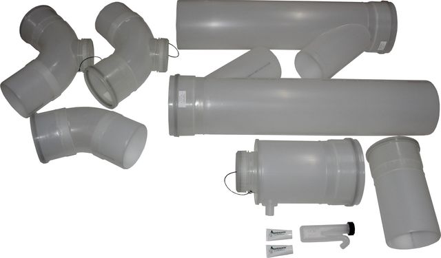 Wolf Grundbausatz DN200/250 - Twin raumluftabhängig, für MGK-2 300