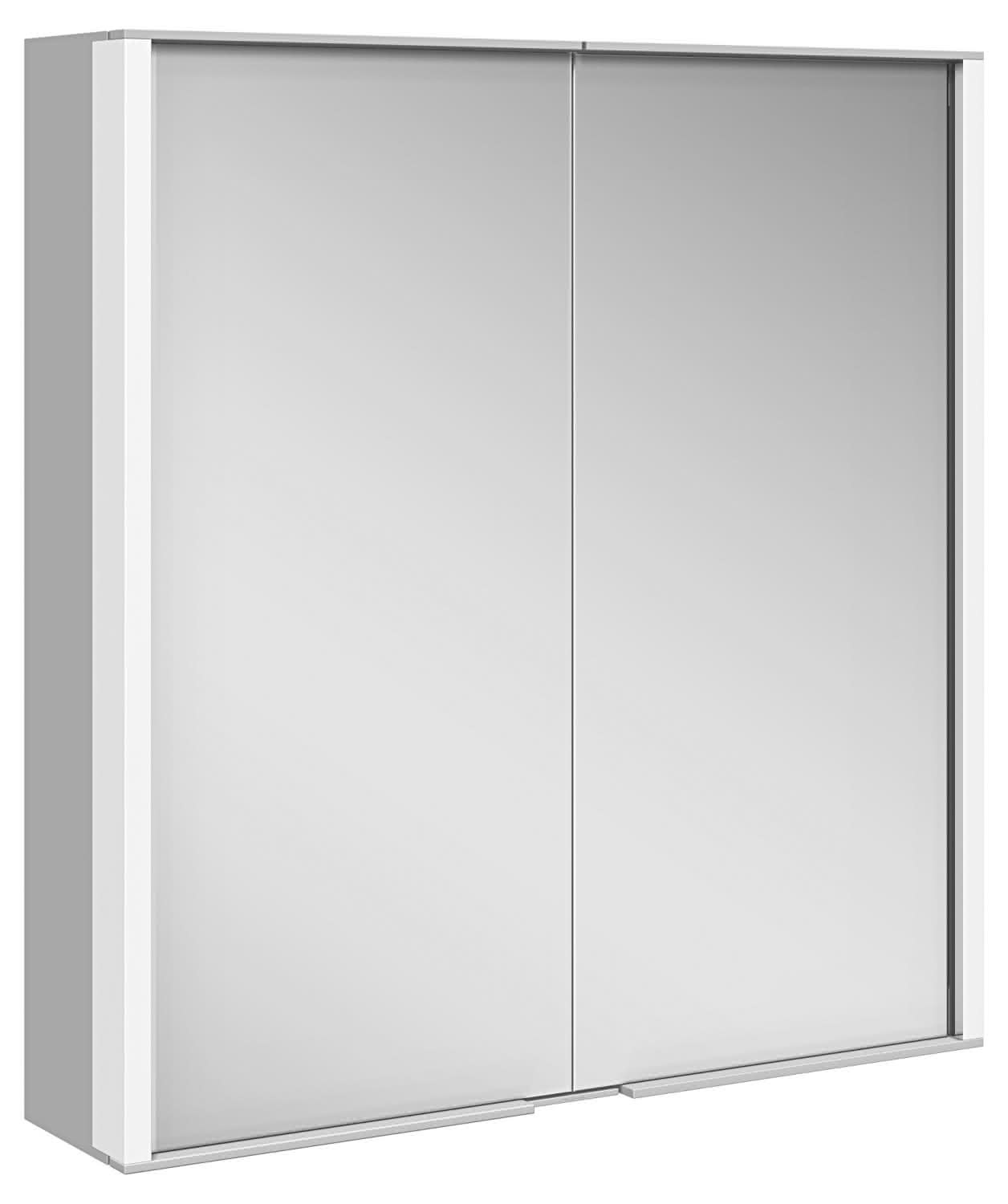 KEUCO Spiegelschrank Royal Match 12801, silber-eloxiert, 650 x 700 x 160 mm